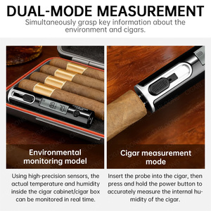 Hygromètre professionnel pour cigares, type sonde, recharge USB - Product Image 2