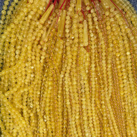 Perles de prière en ambre Kehribar Tesbih Tasbih, chapelet islamique avec pompon, en ambre naturel