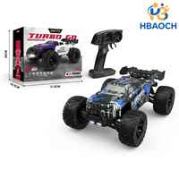 HBAOCH Voiture RC Électrique Brossée 1/14 2.4G 4 Canaux Entièrement Proportionnelle Haute Vitesse Camion Jouet 4x4 Tout-Terrain Max 28KM/H RTR