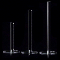 Support de présentation en acrylique pour beignets, fournitures de décoration de gâteaux, présentoir à desserts en acrylique, support de buffet de desserts, vente chaude