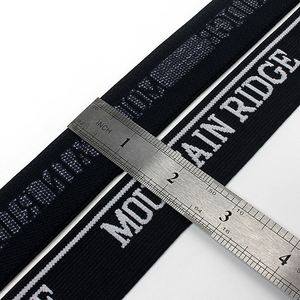 Factory Price Webbing High Quality Customized Logo Sustainable Stock Jacquard Garment Band - Product Image 5
