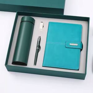 Wholesale Promotional Gifts Items Luxury Stainless Steel Customizable Diary Business Thermos <b>Cup</b> Notebook Gift Set Pen Water - Product Image 2