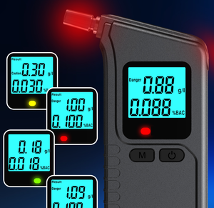 Xách tay Độ chính xác cao phân tích khí mới thổi không khí tính năng cho say rượu lái xe phát hiện độ chính xác cao rượu Tester - Product Image 2