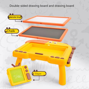 Jouets éducatifs 2 en 1 écriture colorée Double côtés représentent planche à <span class=keywords><strong>dessin</strong></span> magnétique magique effaçable de dinosaure pour les enfants - Product Image 4