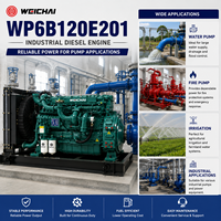 Moteur SCDC Weichai WP6B120E201 120kW 1800 tr/min 6 cylindres turbocompressé diesel, petit moteur pour pompe à incendie et système d'irrigation