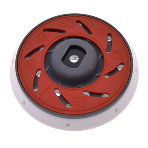 Oferta Especial: Plato de Respaldo Rojo de 5 Pulgadas y 17 Agujeros con Velcro para Lijadora de Vacío, Herramientas Rotativas y Pulido - Product Image 1