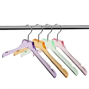 Wholesale Custom Lucite Hangers Clear Acrylic Coat Skirt Clothes Hanger for Display Only