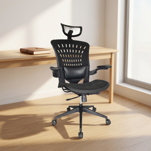 Silla de Oficina Ejecutiva Ergonómica, Convertible, Extensible, de Malla, Giratoria, Cómoda, Diseño Moderno, Reposabrazos y Soporte Lumbar Ajustables en Altura - Product Image 3
