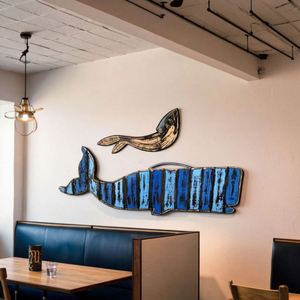 Casa de Madera con Forma de Ballena, Diseño Personalizado de Animal de Madera para Decoración de Pared - Product Image 3
