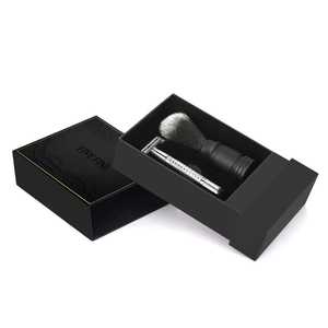 Haute qualité noir luxe personnalisé soins personnels tiroir boîte coffrets cadeaux rasoir hommes boîte rigide avec insert en mousse EVA - Product Image 2