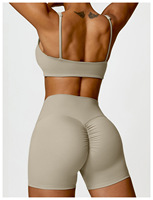MAQVOB Vente en gros qualité supérieure nouvelle marque design logo personnalisé vêtements de sport pour femmes ensemble soutien-gorge et short de yoga pour femmes
