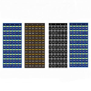 Organizador de pared/puerta numerado para aulas, con soporte para calculadoras y teléfonos móviles - Product Image 1