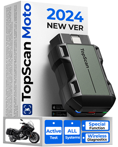Outil de diagnostic automobile et moto professionnel universel TOPDON TopScan Moto, outil OBD2 pour tous les véhicules, Topscan Moto 2023 TOPDON - Product Image 2