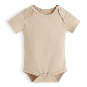 Body per Neonati a Maniche Corte in 100% Cotone, Tinta Unita, Modello Triangolare, Essenziale e Personalizzabile - Product Image 6