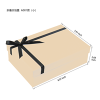 Échantillon gratuit Grande boîte en carton A6 de luxe pour vêtements Ensembles de bijoux pliables Impression de gaufrage par revêtement UV de ruban pliable