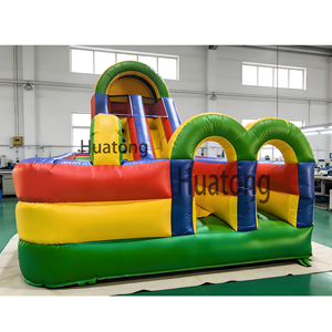 Parcours <span class=keywords><strong>d</strong></span>'obstacles gonflable en PVC commercial, château gonflable pour enfants avec toboggan, trampoline, château gonflable à <span class=keywords><strong>vendre</strong></span> - Product Image 2