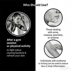 Spray Facial Orgánico Suave con Hipoclorito de Oloro para Aliviar el Enrojecimiento del Eczema, Vegano, Sin Aceites, Sin Silicona, 200 ml, Tónico Facial - Product Image 2