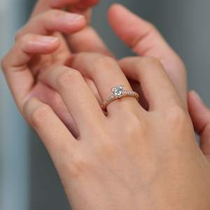 Anillos de Plata de Ley 925 con Moissanita de 1 Quilate, Estilo Princesa Bella, Chapados en Oro K, Diseño Italiano, Anillos de Moissanita de Colores - Product Image 4