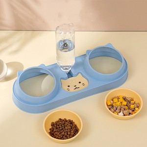 Pet su sebili plastik içme şişesi tedavi kase kedi su ve gıda otomatik besleyici - Product Image 3