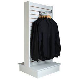 Nhà Máy Bán buôn h-hình dạng slatwall tháp đa chức năng hiển thị đứng làm bằng gỗ MDF nhôm - Product Image 4