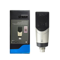 Microphone de batterie professionnel cardioïde à condensateur MK4 pour karaoké, instrument, scène, performance, filaire, en métal