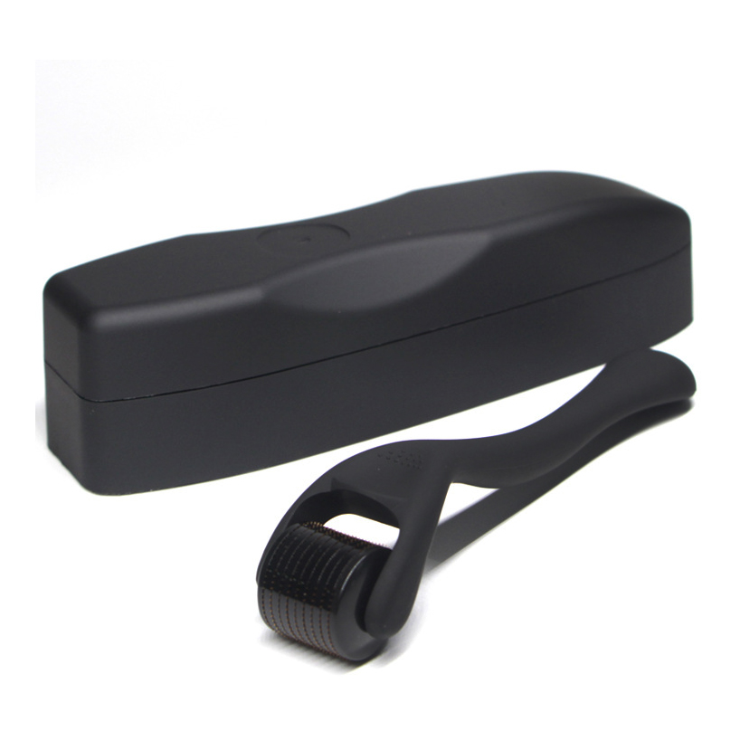 Высококачественный личного использования 540 микро-иглы матовый черный дермароллер Ebay Лучший дермароллер 304 из нержавеющей стали дермароллер матовый