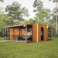 Maison de conteneur maritime de luxe de 40 pieds fabriquée, extensible, préfabriquée, petite maison avec matériau en acier pour les hôtels