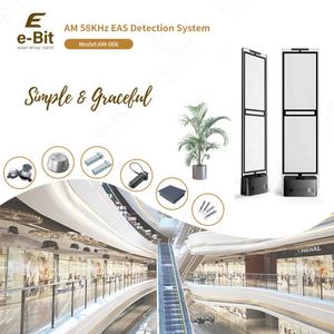 Système antivol pour vêtements, chaussures, lunettes, montres, bijoux, antenne en acrylique transparente, base en ABS noir, système de détection EAS AM 58KHz - Product Image 3