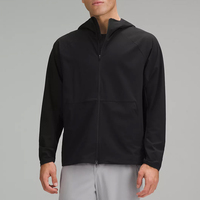 Vestes de sport décontractées pour hommes avec logo personnalisé, imperméables, coupe-vent, unisexes, 100% polyester, veste d'extérieur pour hommes, élégante