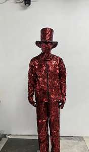 Traje Metálico de Espejo para Hombre, Ideal para Festivales de Baile y Actuaciones en Escenario, Bares, Festivales de Música, Bodas y Fiestas de Halloween - Product Image 5