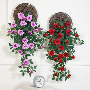 Guirnalda de Rosas Artificiales Decorativas para Colgar en la Pared, de Seda, de 30cm-100cm, Decoración para el Hogar - Product Image 2