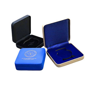 Boîte à monnaie commémorative en cuir Pu personnalisée mallette de rangement pour badge de haute qualité - Product Image 6