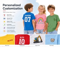 T-shirt Enfant Personnalisable avec Logo – Coton Doux Premium, Col Rond Vierge pour Impression – Garçons Filles Uniforme Scolaire OEM Vente en Gros