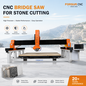 Scie à pont CNC 4/5 axes pour granit, 2000*3000mm, 25% de réduction, machine de gravure 3D pour granit, quartz et marbre - Product Image 1