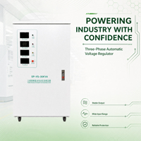 Stabilisateur de tension triphasé robuste 30 kVA 440 V, régulateur de puissance automatique avec noyau en fer épais pour machines de chantier naval