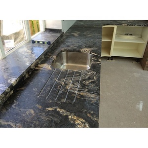 Dalles et carreaux en granit Cosmic Gold, marque UNION, haute densité, pierre naturelle d'origine Long'an, polie, grande dalle moderne, écologique - Product Image 4