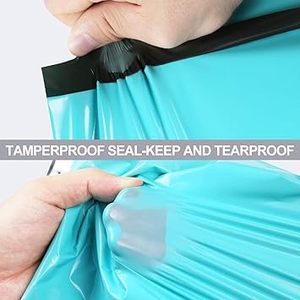 Huamaohengchun Poly Bubble 10x13 Inch Teal 100 Pack Strong Mailing <b>Envelopes</b> Self Seal Adhesive Waterproof Tear Proof - Product Image 6
