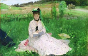 Sinh sản của berthe morisot của La Bài Giảng-phong cách ấn tượng thân thiện với môi in chicle với khung - Product Image 6
