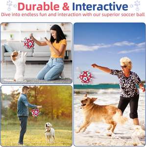 KINYU çevre dostu moda köpek oyuncak kapalı/açık interaktif futbol topu römorkör oyuncak Pu. Malzeme ekose desen küçük ve orta - Product Image 4