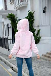 Giacca Invernale da Donna Personalizzata Taglie Forti 2026 in Pelliccia Sintetica Caldo Cappotto con Cappuccio Prezzo di Fabbrica da Shenzhen Lily Cheng - Product Image 5