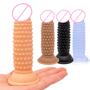 Alternativer kleiner Penis mit erhöhten Punkten und Spikes Mini Wolf Zähne Kleiner Penis Saugnapf Posterior Anal Plug Kondom - Product Image 1