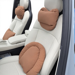 Ensemble de soutien lombaire haut de gamme pour voiture, protection du cou et oreiller cervical, siège sport réglable, universel quatre saisons pour fille - Product Image 1