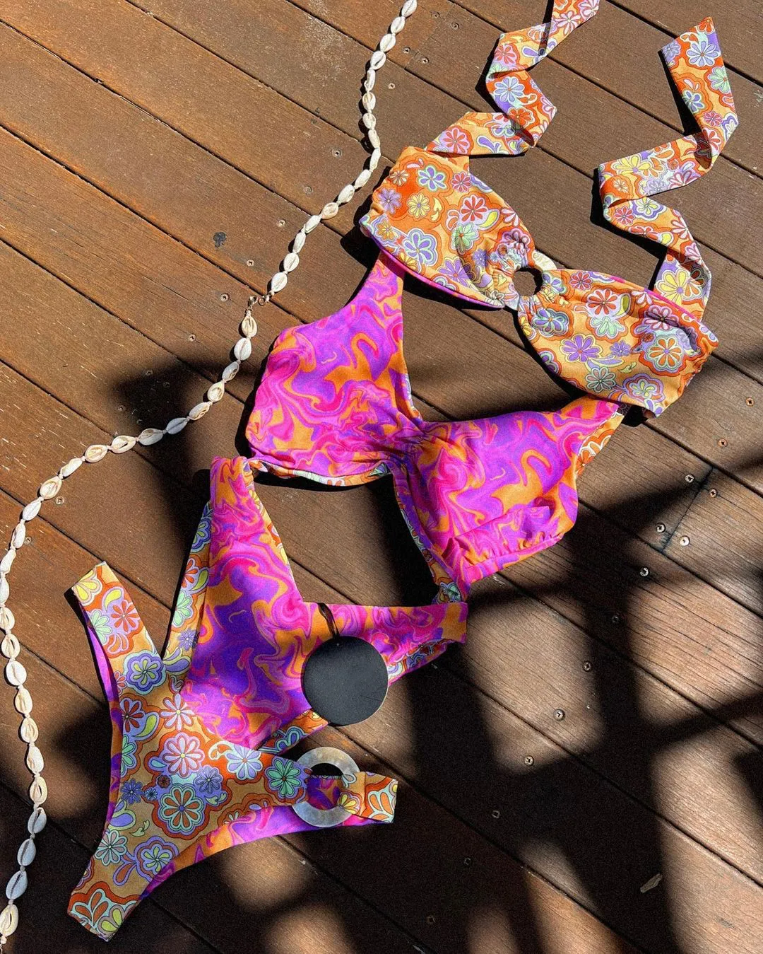 Hot Sale Floral Printing Custom Digital Printing Women's Sexy Push Up Swimsuit Custom Design Your Own Bikini