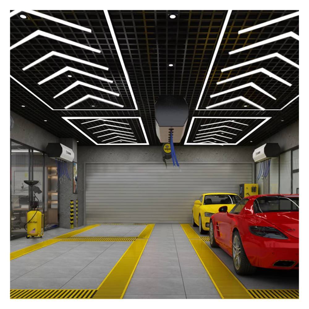 Custom Garage Detailing Light Car Workshop Repair Maintenance Shop Led Hexagonal Light 110v-240v
