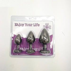 <span class=keywords><strong>Plug</strong></span> Anale in Metallo Unisex Giocattoli Anali Sofisticati e Sexy in Acciaio Inossidabile con Cristallo Gioiello per Adulti e Coppie - Product Image 5