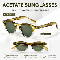 Lunettes de soleil en acétate style Old Money pour femmes et hommes, polarisées UV400, vintage, luxe, usage quotidien, logo personnalisé, fabricant
