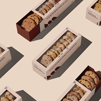 Boîte à biscuits de Noël rose de luxe avec séparateurs Emballage de boulangerie personnalisable pour biscuits gâteaux Cupcakes Fournitures d'emballage cadeau