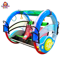 Machine de jeu d'arcade Happy Entertainment à 360 degrés pour deux joueurs, voiture à roulettes pour enfants en plein air à vendre