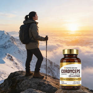 Suplemen Herbal Ekstrak Berkualitas Tinggi 3000mg Kapsul Ekstrak <span class=keywords><strong>Cordyceps</strong></span> Sinensis - Product Image 4