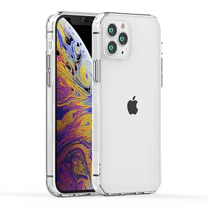 用于iPhone12手机壳清晰贴合保护精密孔水晶亚克力透明TPU凝胶适用于iPhone 11 XR XS MAX 6 7/8脓液